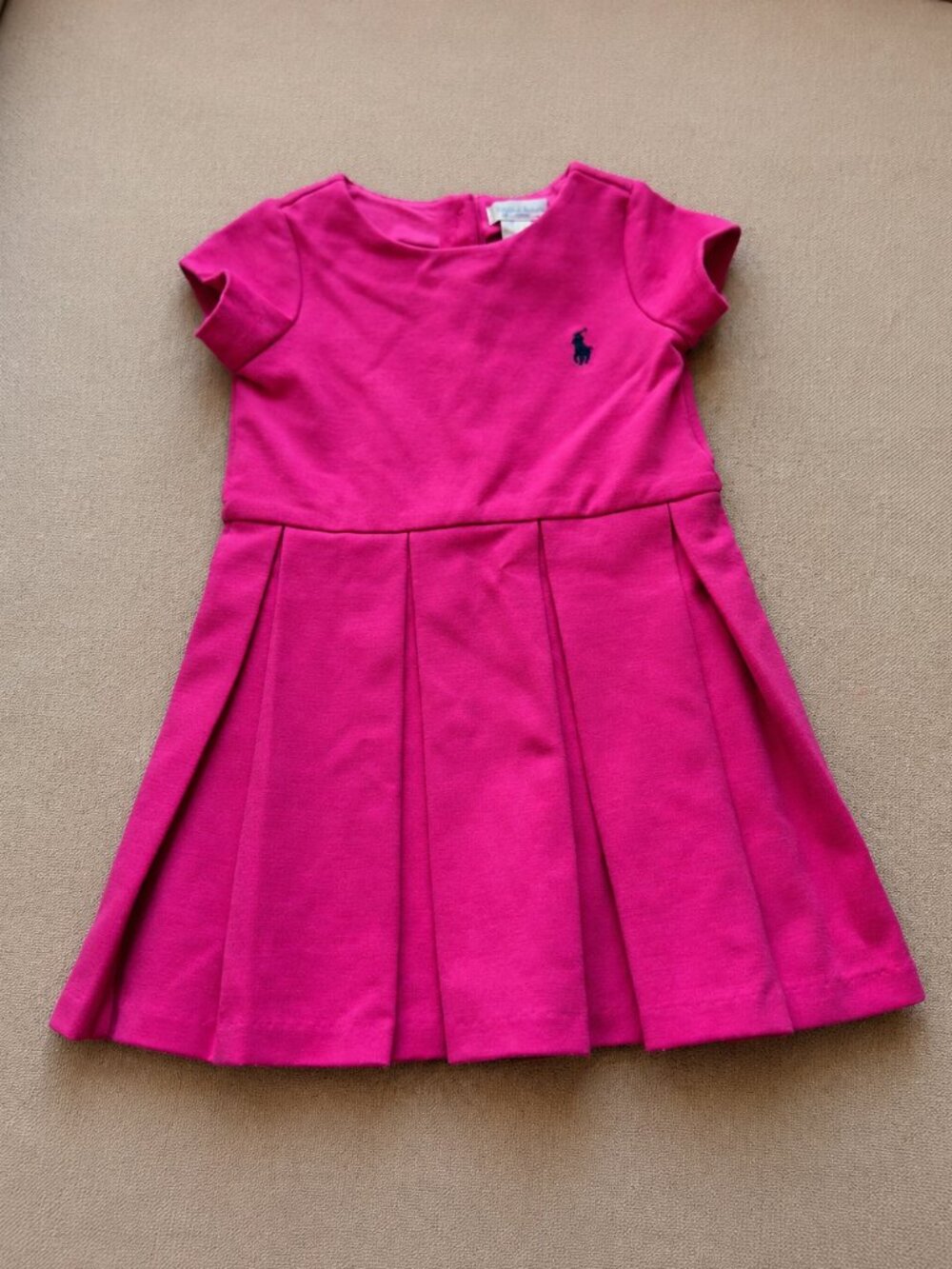 Ralph Lauren Baby Girl Pink Pleated Dress 12M
